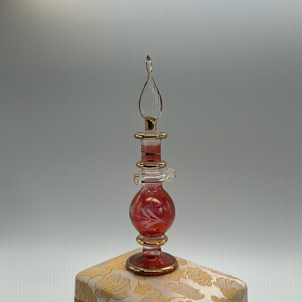 Beautiful Hand Blown Glass Perfume Bottles Made In Egypt.